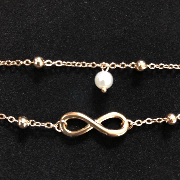 3 Gold Ankle Bracelets - NWOT - Picture 4 of 7